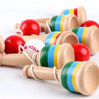 Montessori Wooden Skill Cup & Catch Ball Game - Educational Toy for Hand-Eye Coordination (Ages 2+)