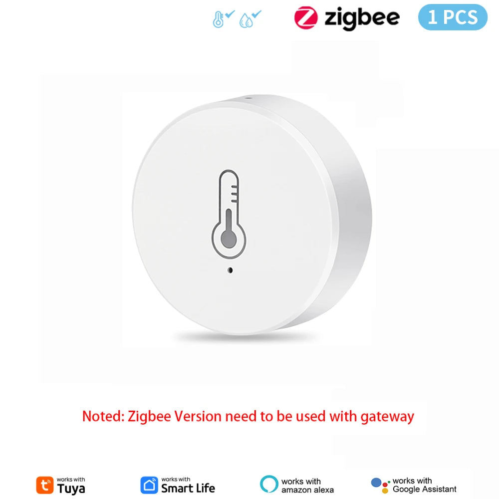 Tuya ZigBee Mini Temperature Humidity Sensor Smart Home Remote Monitor