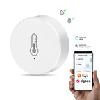Tuya ZigBee Mini senzor de temperatură umiditate Monitor de la distanță pentru casă inteligentă