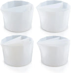 4Pcs Silicone Split Cups - Paint Pouring Tools for Resin Art, Acrylic Pouring, and DIY Crafts