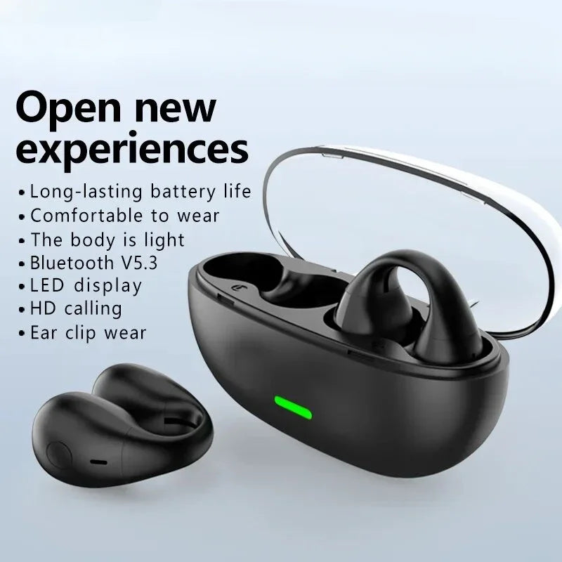 S22 Earclip Wireless Bluetooth Headset | Mini, Lightweight & HD Sound Universal Headset
