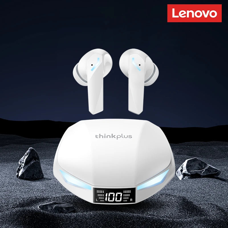 Lenovo GM2 PRO MAX Wireless Bluetooth 5.4 Earbuds with LED Display - Low Latency Gaming Headset