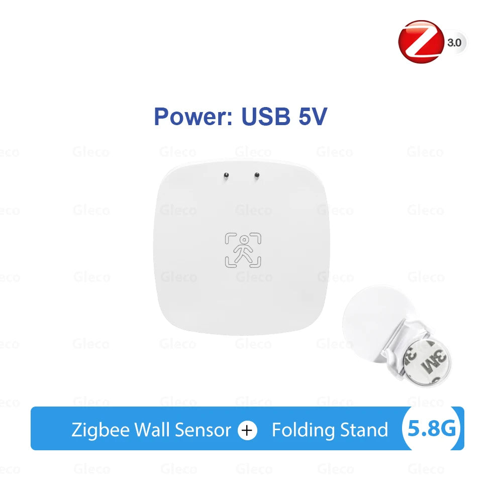 Smart Life ZigBee WiFi Human Motion Sensor, Luminance/Distance Detection Tuya Smart Home Automation
