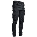 Tactical slim cargo jeans