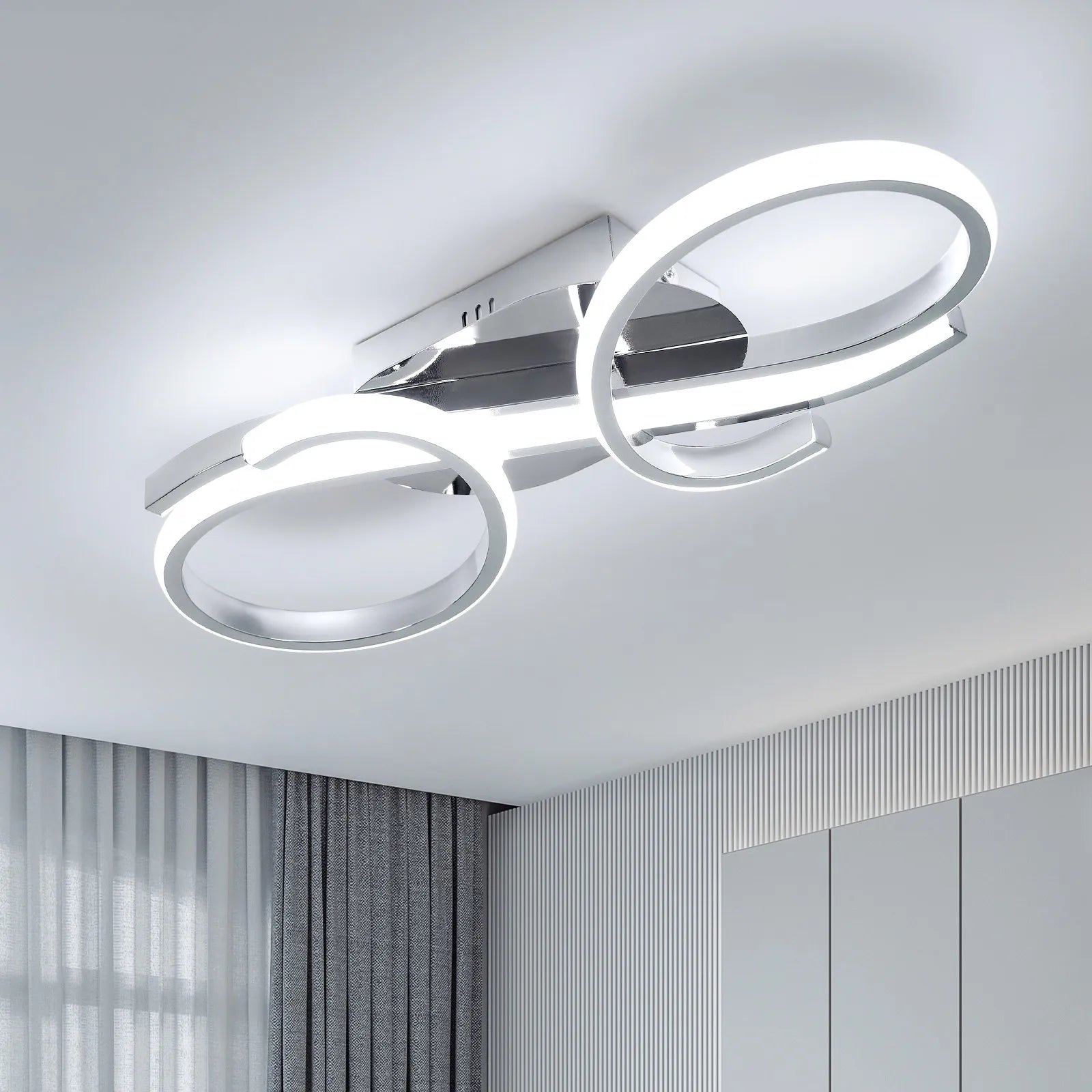 36W LED Ceiling Light with Geometric Design