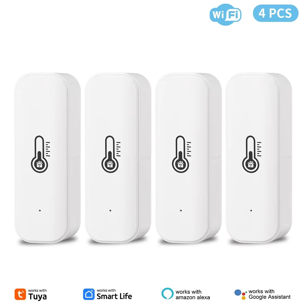 Tuya WiFi Temperature & Humidity Sensor Smart Life Remote Monitor,  Alexa & Google Assistant