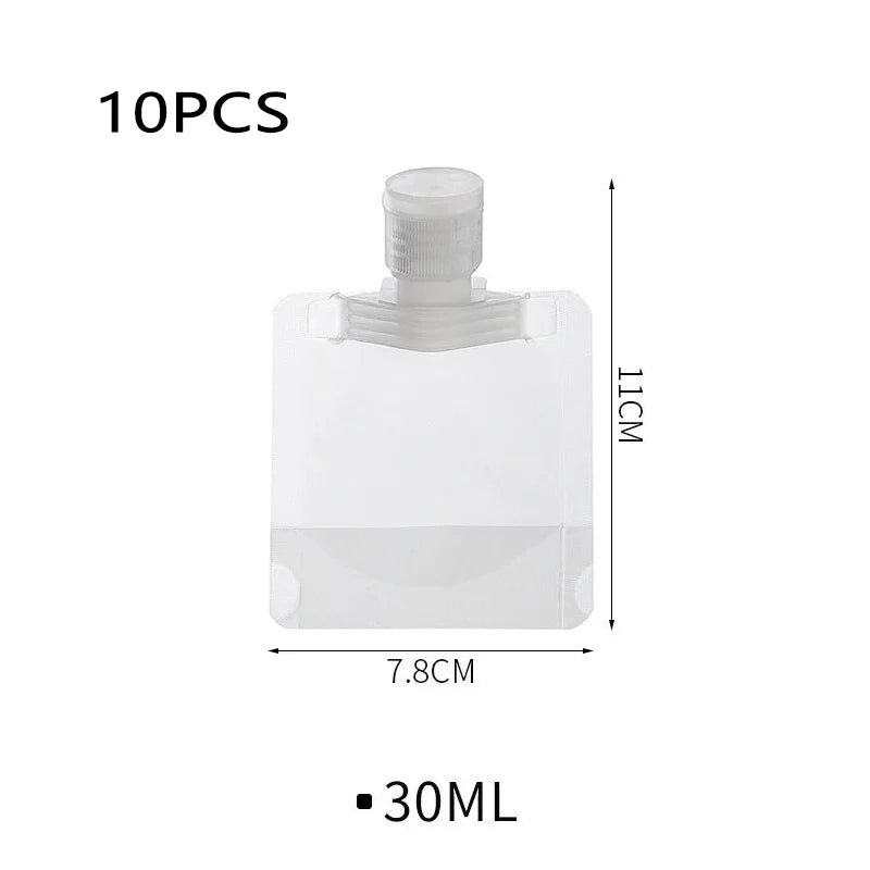 Pungi Reutilizabile pentru Loțiune, 3 Dimensiuni, 30–100ml, Pentru Călătorii
