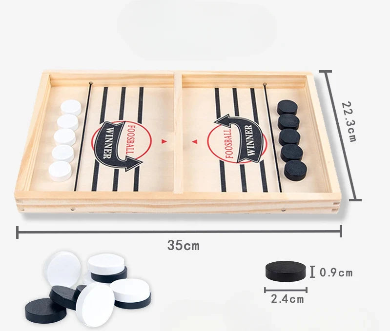Joc de masă de biliard din lemn - Joc de hochei de masă Foosball pentru distracție în familie și joc competitiv