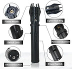 Turbo Blowtorch Lighter - Windproof Jet Flame Gas Lighter for Cooking, Cigars, Welding & Jewelry, Adjustable Blue Flame (Metal Body, Butane Fuel)