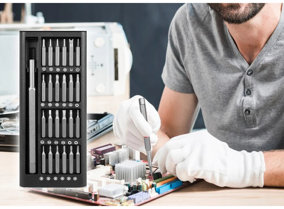 Set 25-in-1 Șurubelnițe de Precizie Magnetice, Kit Compact pentru electronice