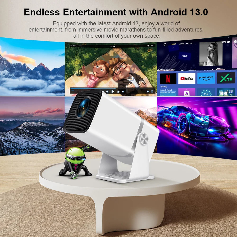4K Full HD Android WiFi Projector | TD80W Home Theater & Portable Beam