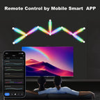 WiFi LED Smart Wall Lamp - RGBIC Light Bar Music Sync, and App Control