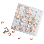 Small 26 Capital Letters Resin Silicone Mold - Alphabet Epoxy Mold for DIY Jewelry Making and Keychain Crafts