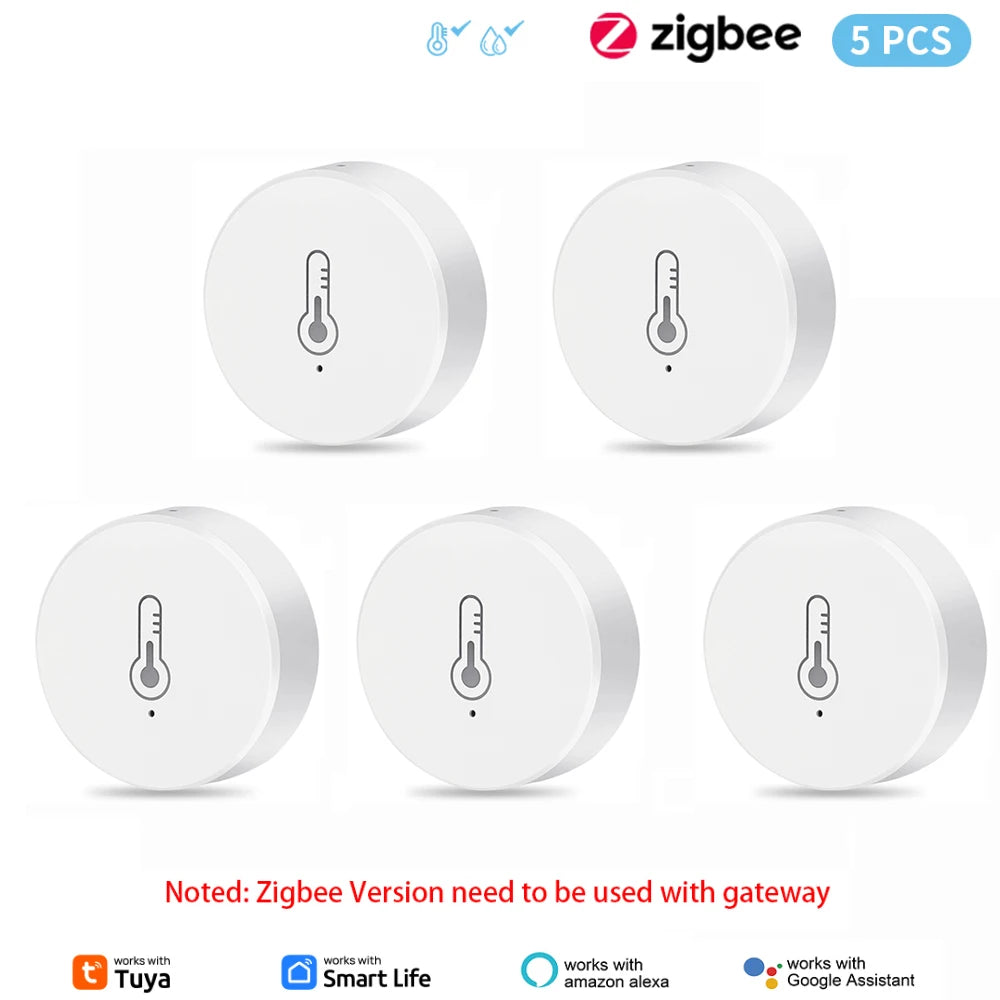 Tuya ZigBee Mini Temperature Humidity Sensor Smart Home Remote Monitor