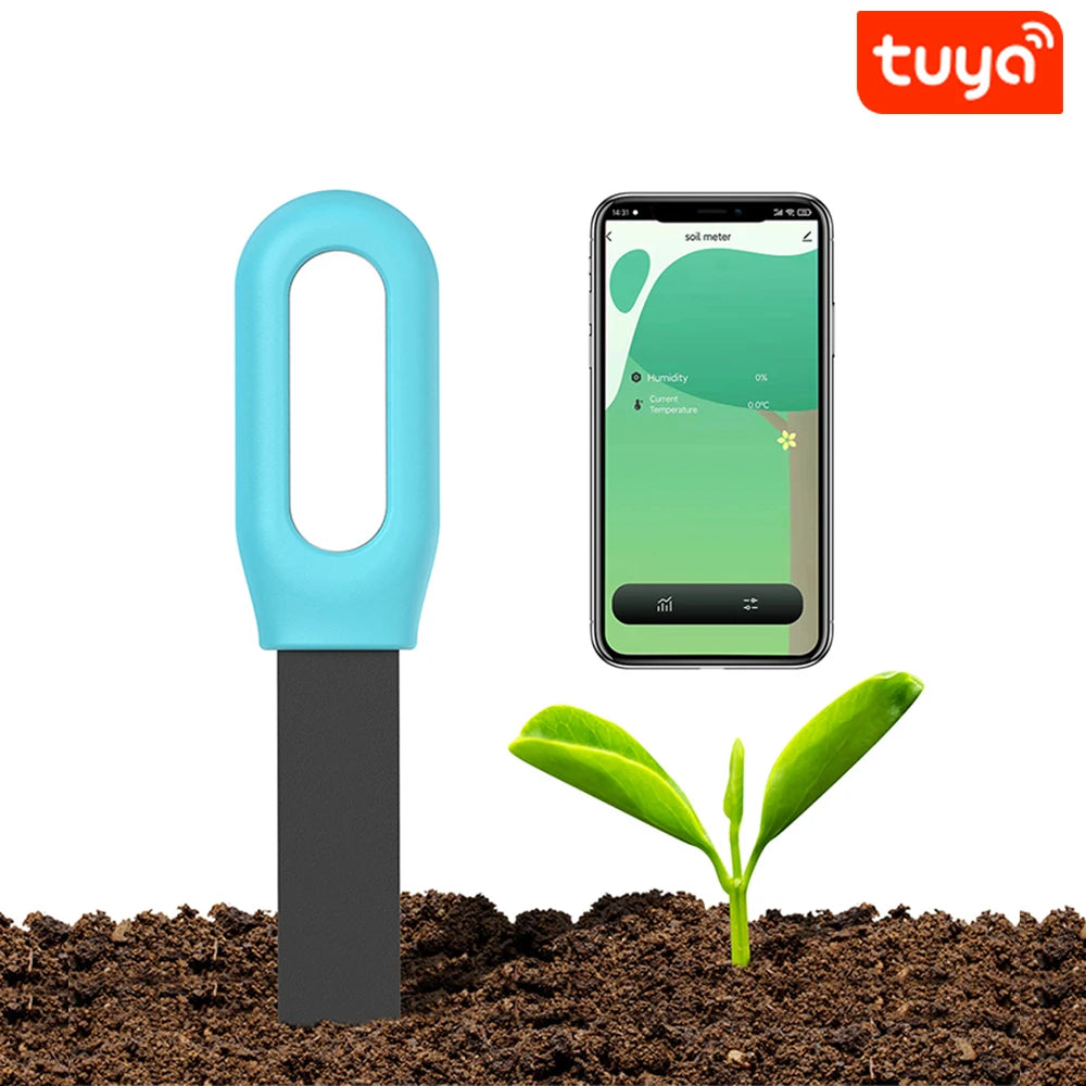 Tuya Smart Bluetooth Soil Tester, Temperature & Humidity Meter for Garden Automation
