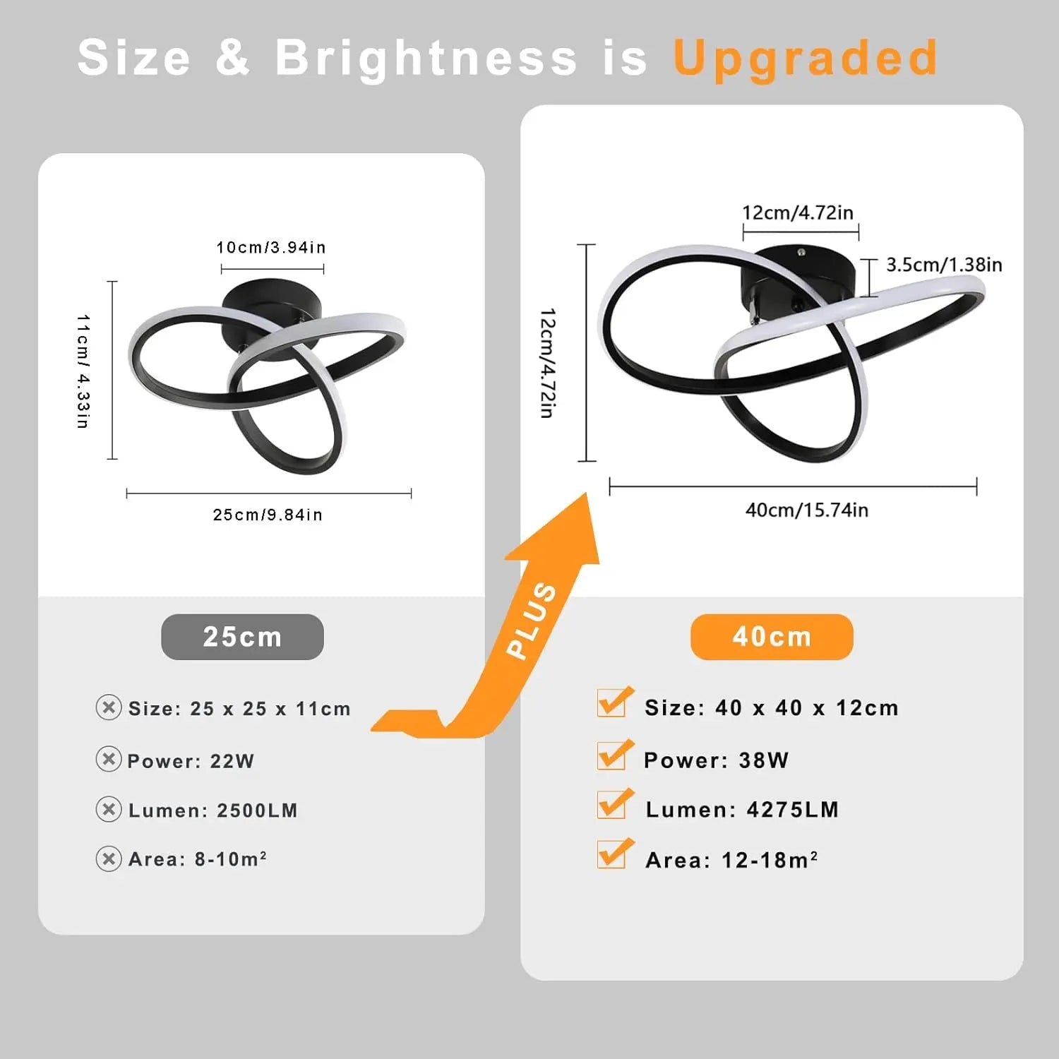 38W Tealight LED Ceiling Light, Flower Design, Warm White 3000K