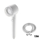 3-Speed Adjustable Shower Head with Filter - Portable Bathroom Showerhead with Massage Function, ABS Plastic, Includes Hose & Bracket