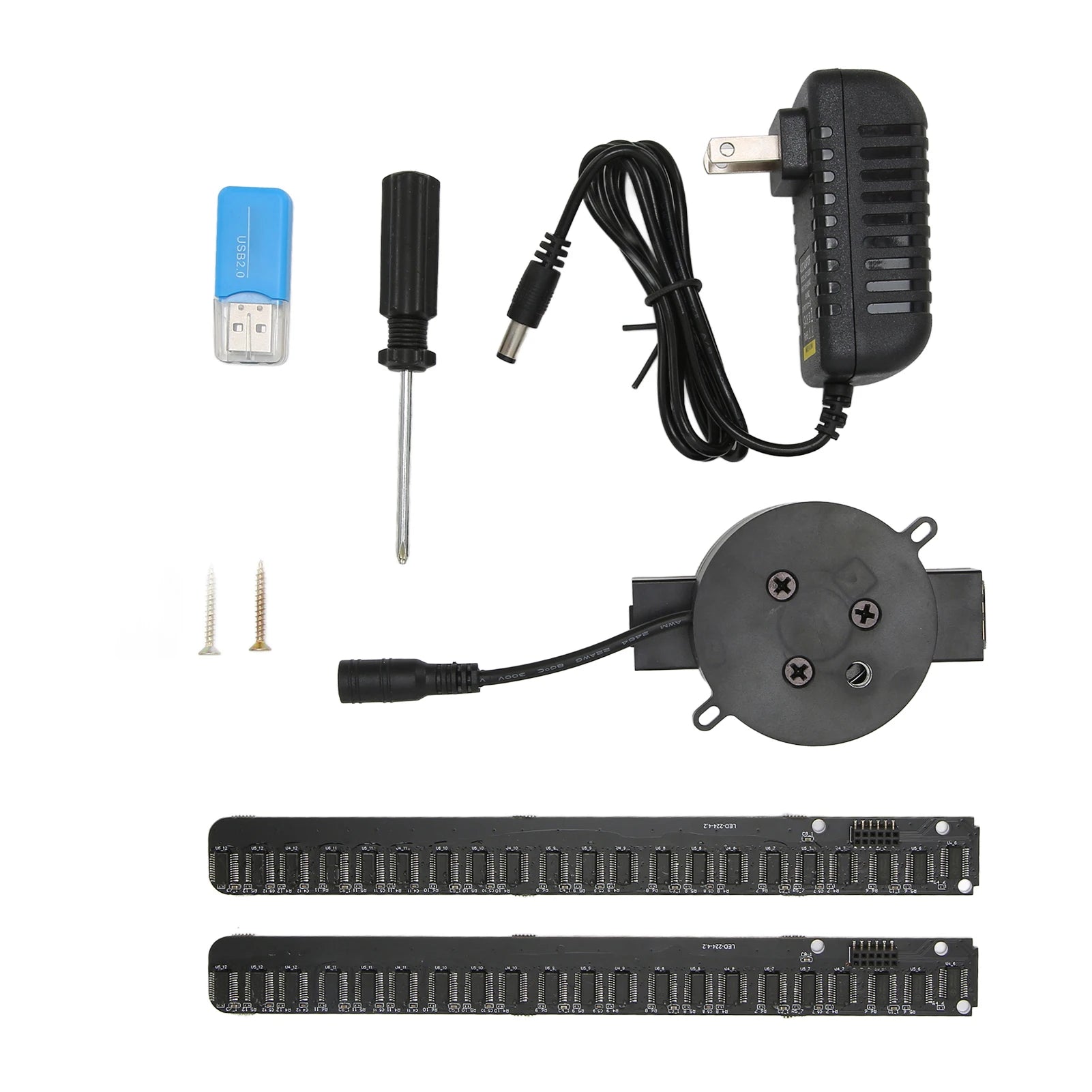 16.5" 3D Hologram Fan Projector | 2000x224 Resolution | WiFi | 224 LED Beads | Business Advertising