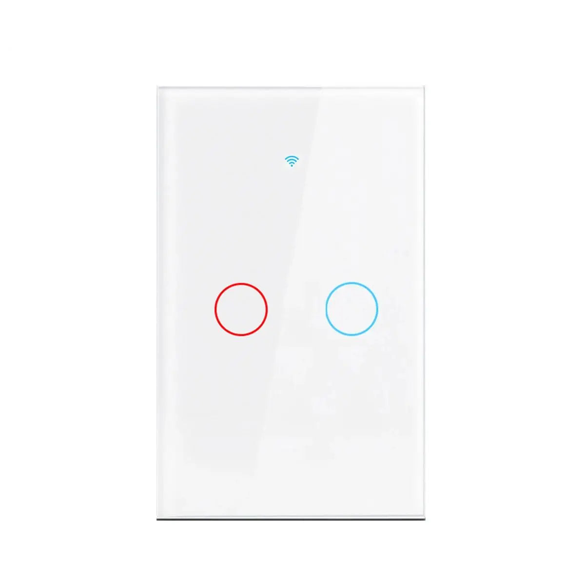 Tuya US/EU WiFi Smart Wall Switch RF433 1/2/3 Gang No Neutral Wire Touch Sensor LED Light Switch for Smart Home, Alexa & Google Home Compatible