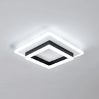 Square LED Ceiling Light, 24W, White Light, for Bedroom, Kitchen or Office