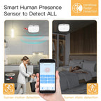 Smart Life ZigBee WiFi Human Motion Sensor, Luminance/Distance Detection Tuya Smart Home Automation