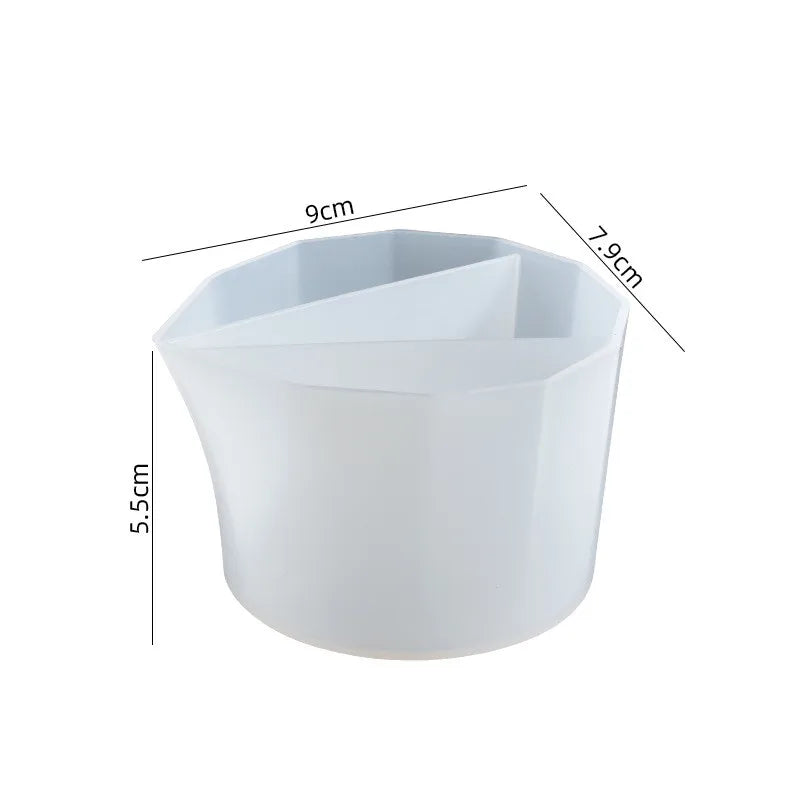4Pcs Silicone Split Cups - Paint Pouring Tools for Resin Art, Acrylic Pouring, and DIY Crafts
