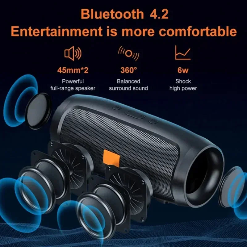 Bluetooth Speaker Dual Stereo Outdoor Portable Subwoofer FM Radio | Wireless 5.0