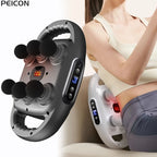 Muscle Massager - High Frequency 6-Head Professional Massage Gun for Back, Waist, Shoulder & Body, 9 Modes, 9 Intensity Levels