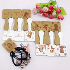 Set de 50 de cartonașe pentru bijuterii – Etichete din hârtie pentru coliere/accesorii de păr