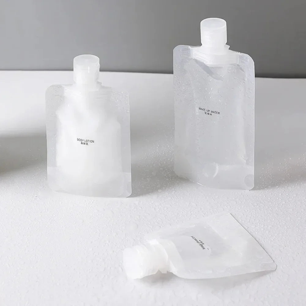 Pungi Reutilizabile pentru Loțiune, 3 Dimensiuni, 30–100ml, Pentru Călătorii