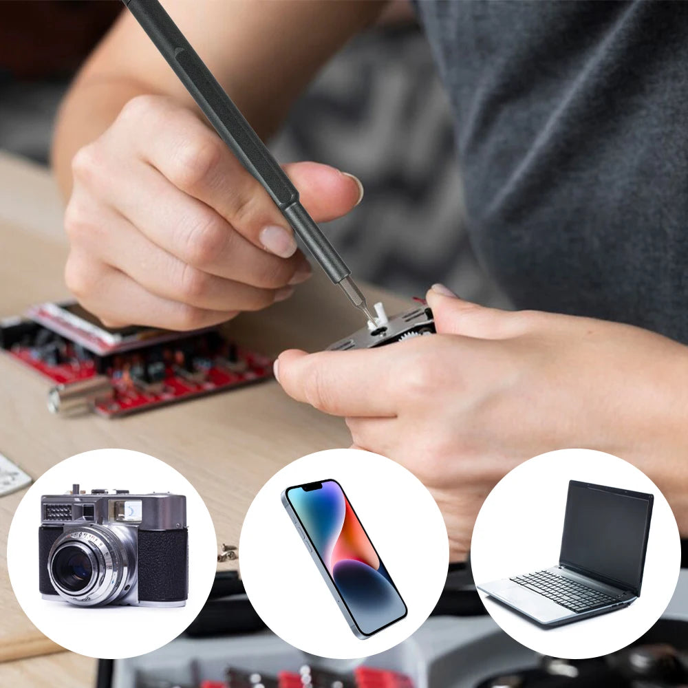 Set 25-in-1 Șurubelnițe de Precizie Magnetice, Kit Compact pentru electronice