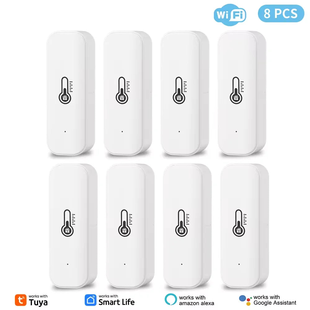 Tuya WiFi Temperature & Humidity Sensor Smart Life Remote Monitor,  Alexa & Google Assistant