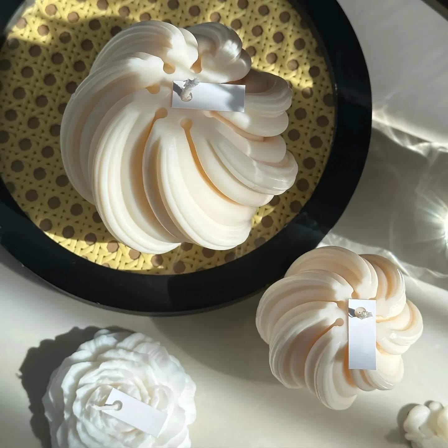 Matriță Silicon 3D cu Spirale - Formă Neregulată pentru Lumânări Aromate, Artă din Clay, Ceară și Turnare Rășină