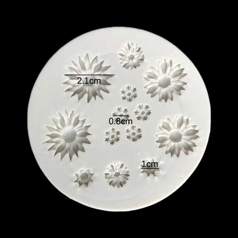 Mold din silicon pentru flori - Mold pentru buchet de argilă polimerică pentru cercei, pandantive și meșteșuguri din rășină