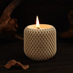 Concrete Mesh Candle Cup Silicone Mold - Irregular Design for DIY Gypsum, Cement, and Resin Crafts