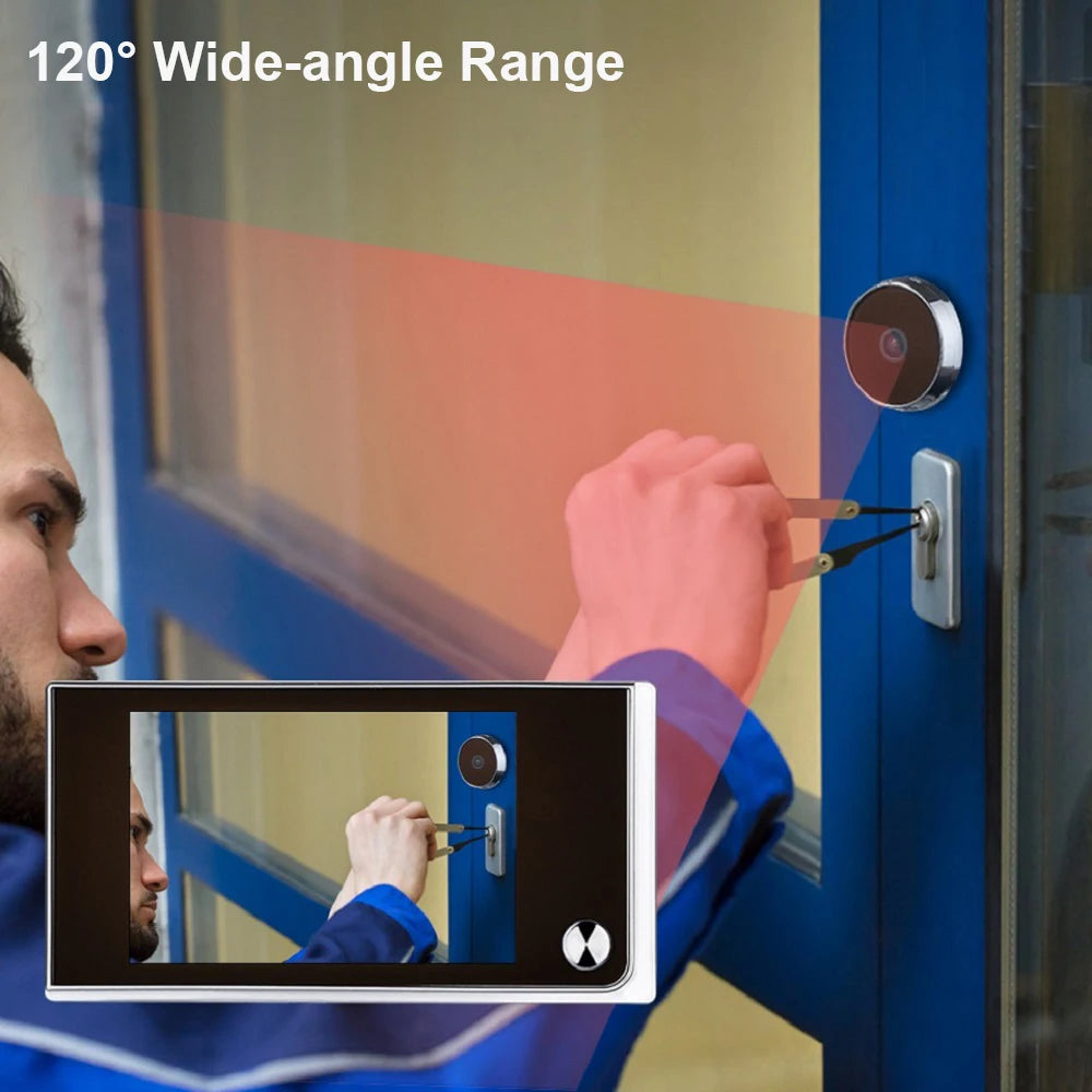 Doorbell Viewer 3.5 Inch Digital Camera 120° LCD 2 MP HD