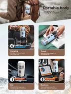 HiBREW Portable Coffee Machine for Car & Home - DC12V Espresso Maker Compatible with Nexpresso & Dolce Pod Capsules, Model H4A W