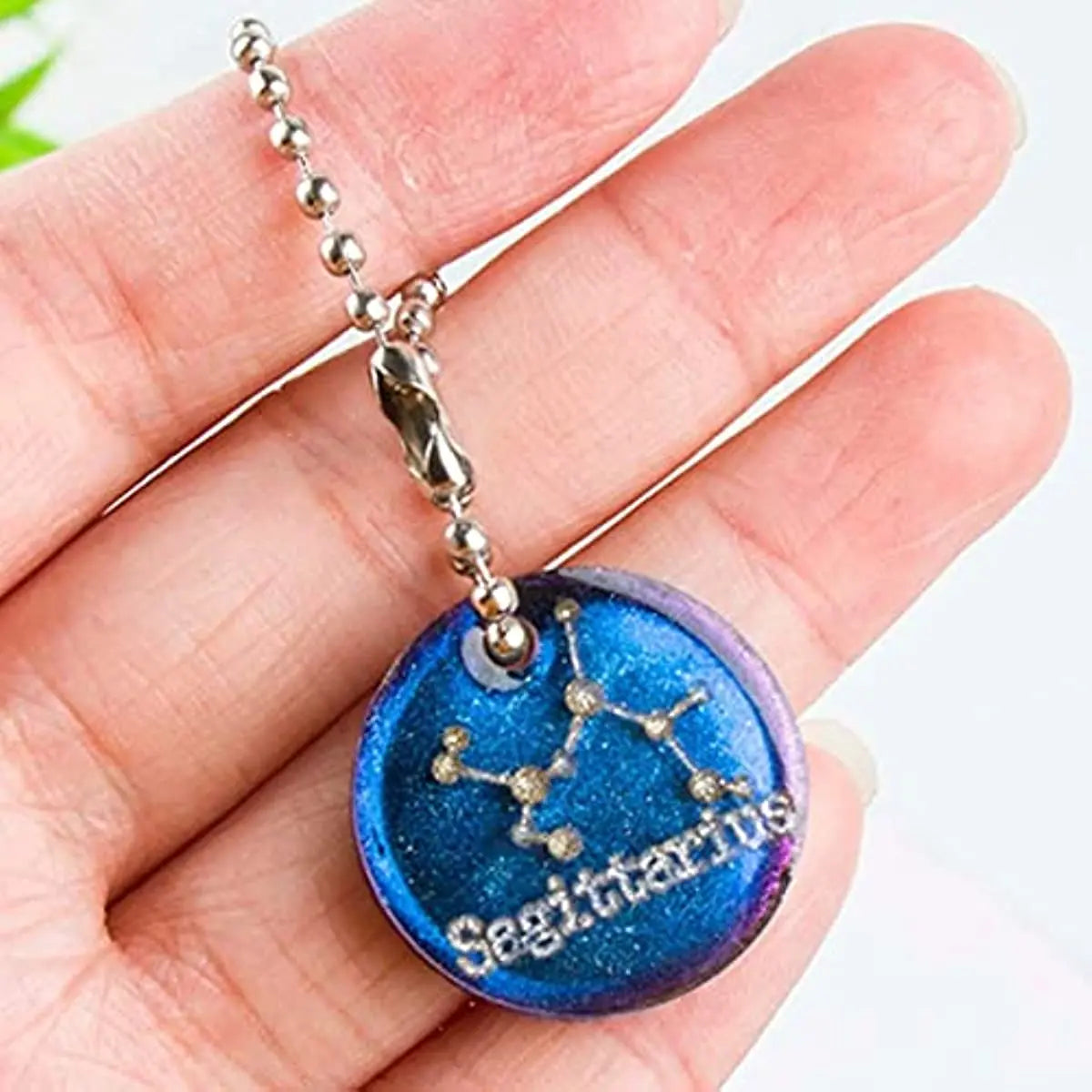 12 matrițe din rășină pentru constelații zodiacale, matrițe rotunde din rășină epoxidica cu semne zodiacale pentru realizarea de bijuterii DIY