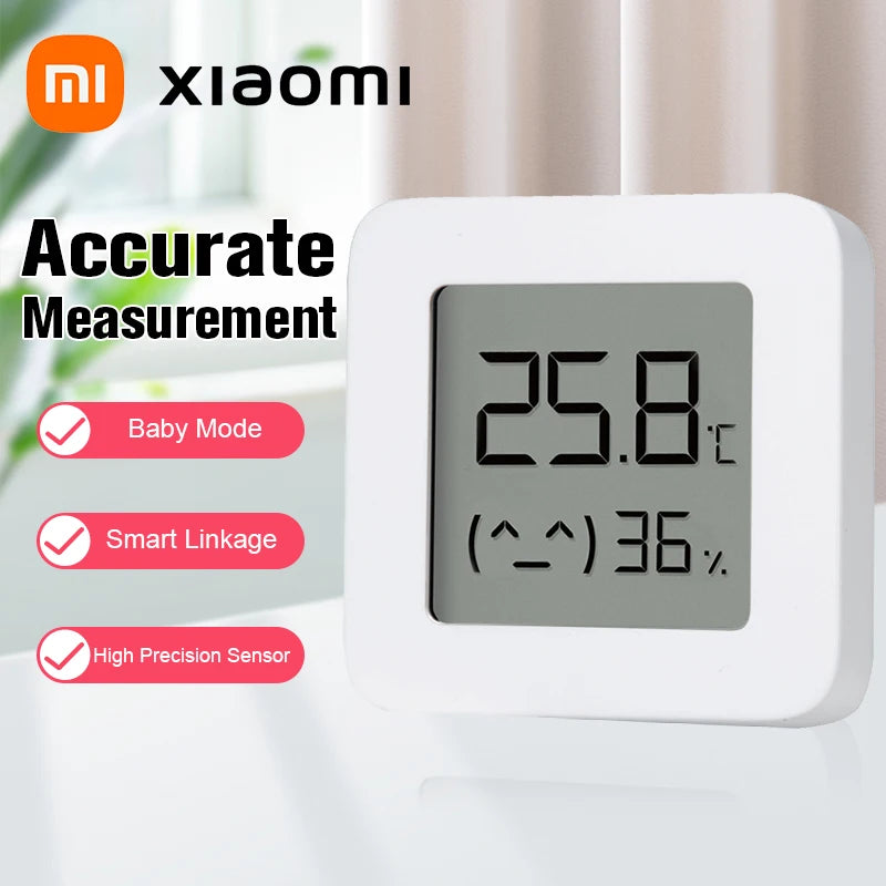 Bluetooth Smart Hygrometer & Thermometer | Digital Wireless Sensor | Works with Mijia App