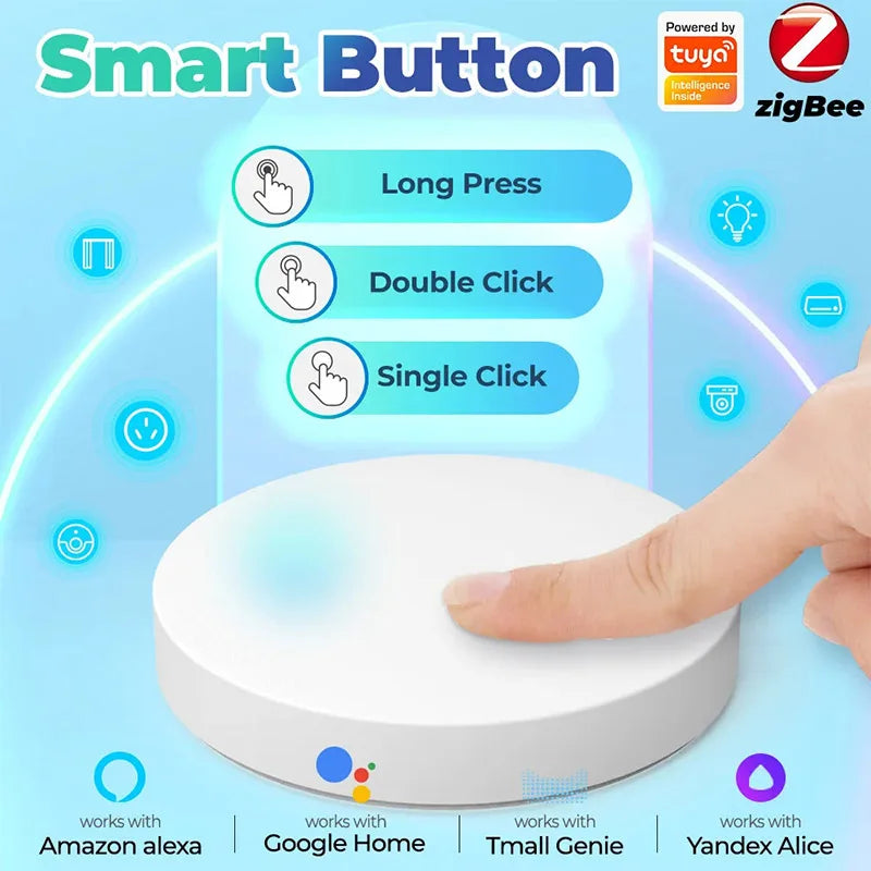 Tuya ZigBee Smart Scene Switch – Battery-Powered Intelligent Linkage for Smart Home Automation