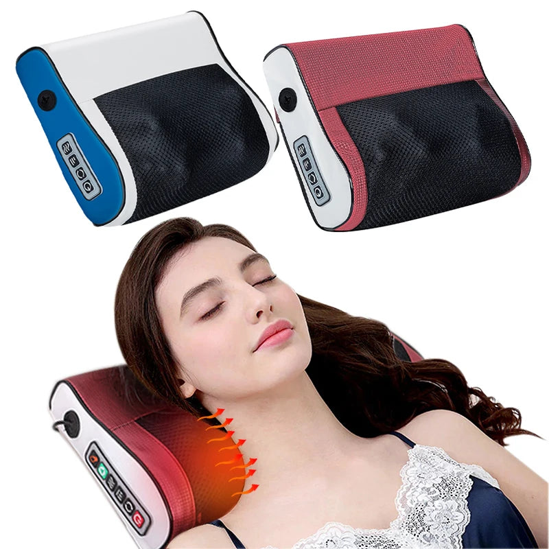 Multi-Functional Neck & Shoulder Massager - Adjustable Hot Compress Kneading Tool for Home Use, Neck and Back Pain Relief