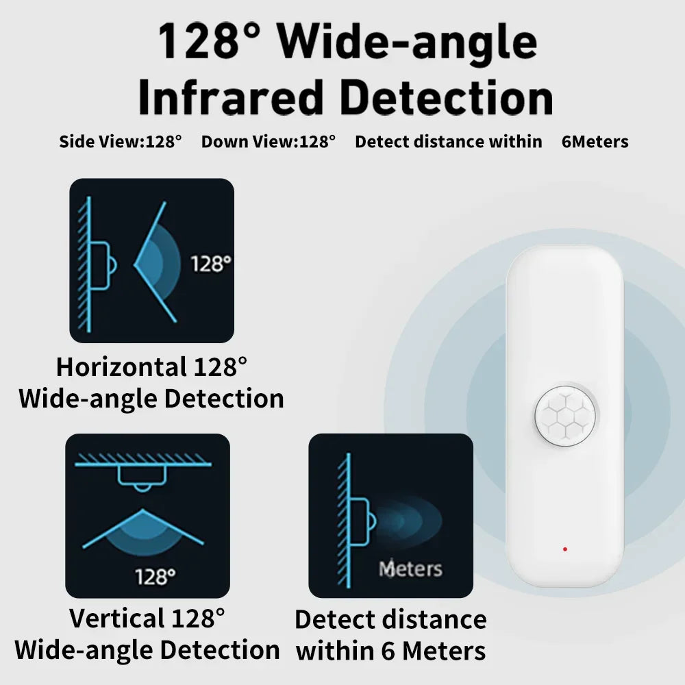 Tuya WiFi PIR Motion Sensor, Smart Home Security Detector