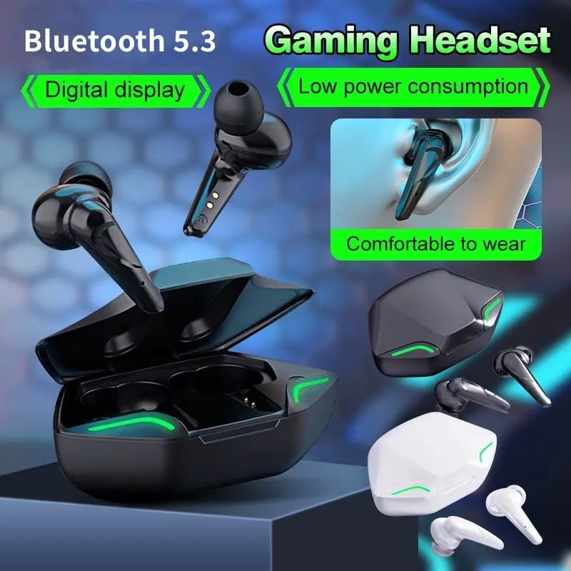 X15 Pro TWS Wireless Gaming Headphones - Bluetooth, Noise Reduction, HiFi Bass, Mic