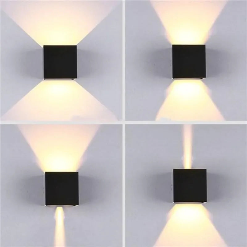 IP65 LED Wall Lamp for Outdoor/Indoor Use, 6W/12W, Aluminum