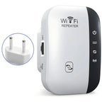 WiFi Repeater Wireless Signal Booster, 300Mbps Network Extender, EU/US Plug Home Router