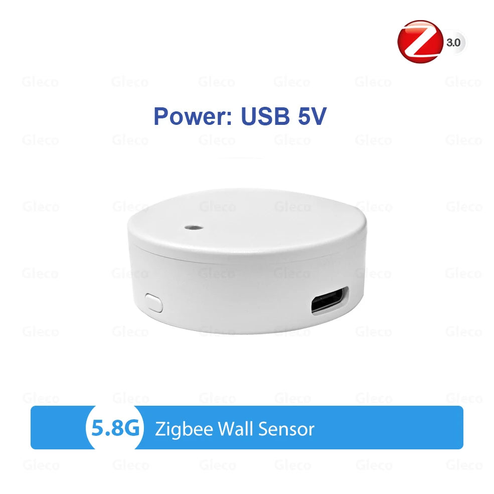 Smart Life ZigBee WiFi Human Motion Sensor, Luminance/Distance Detection Tuya Smart Home Automation
