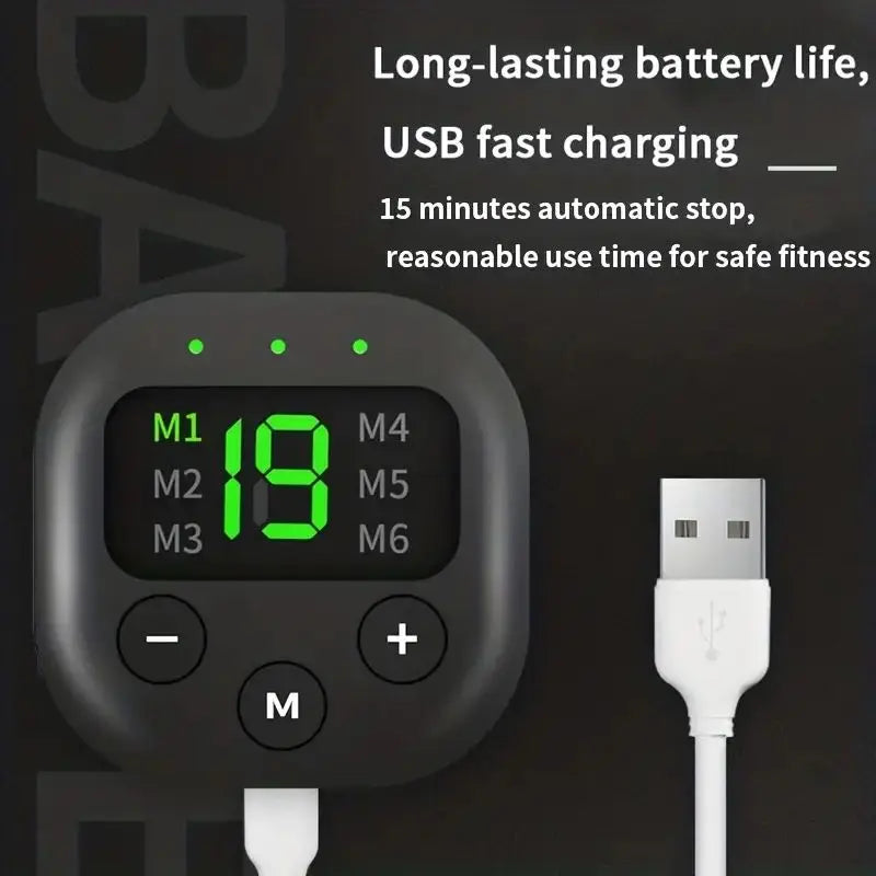Portable Waist Massager - USB Charging Electric Shaper Belt for Weight Loss, Hip, Arm & Leg Training, Fitness & Body Shaping