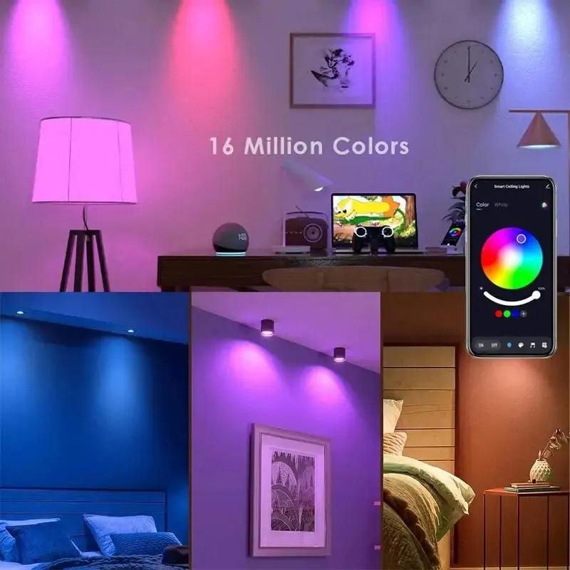 Smart RGB LED Bulb GU10 | 9W | WiFi & Bluetooth | Tuya Smart Life