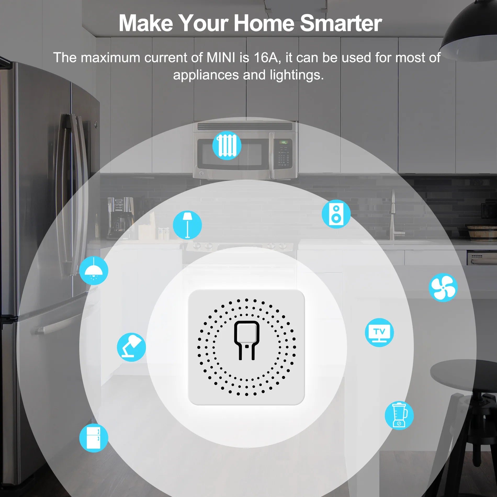 16A Mini Wifi DIY Light Switches Module 2-way Control Work With Tuya Smart Life Alexa Alice Google Home
