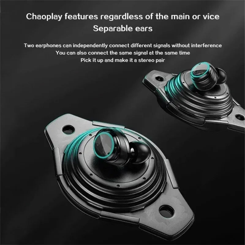 Original M25 TWS Wireless Bluetooth 5.3 Headphones with ANC, Touch Control, Wireless Charging